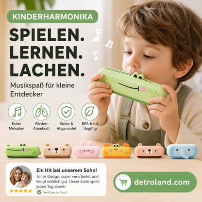 16-Loch-Mundharmonika für Kinder mit Comic-Motiven🎵✨