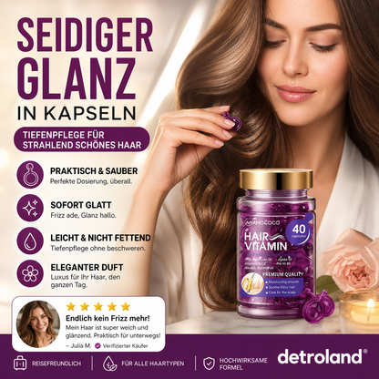 ✨ Haarmaske in Kapseln – 1 Kapsel, sofortiger Glanz & Anti-Frizz! 💎🌿
