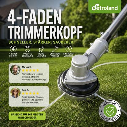 🌿 50% RABATT! 🔧 Aluminium-Trimmerkopf für Rasentrimmer & Freischneider – Universelle Passform, Robuste Konstruktion & Ideal Für Effizientes Mähen Und Unkrautentfernung 🏡
