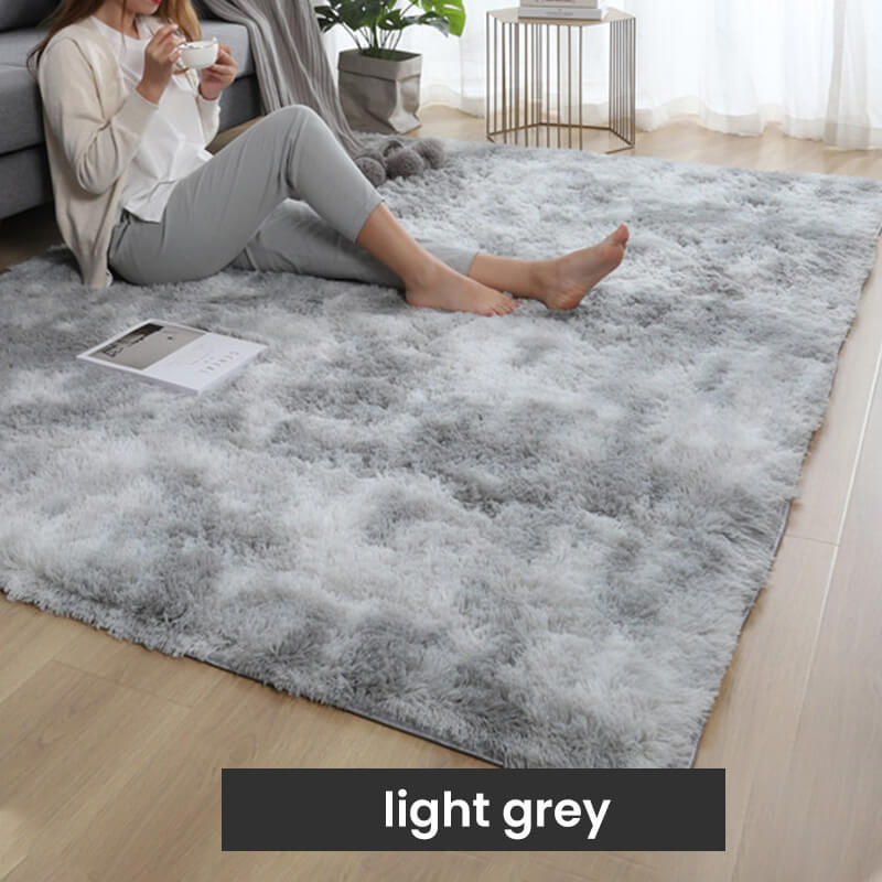 💖JETZT 50 % RABATT!🔥 Stilvoller Plüschteppich mit Farbverlauf – ultraweiche Bodenmatte für eine gemütliche Wohnatmosphäre