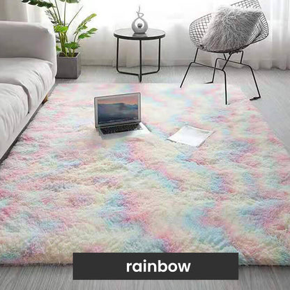 💖JETZT 50 % RABATT!🔥 Stilvoller Plüschteppich mit Farbverlauf – ultraweiche Bodenmatte für eine gemütliche Wohnatmosphäre