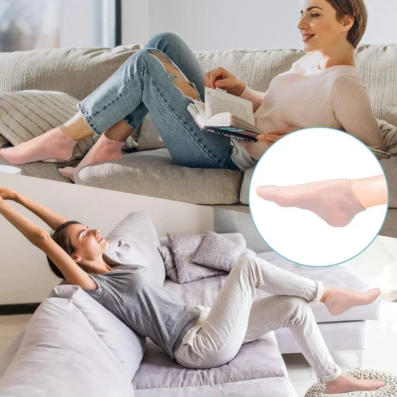 🔥Feuchtigkeitsspendende Fußmaske, Peeling-Silikonsocken, Strand-Schutzsocken