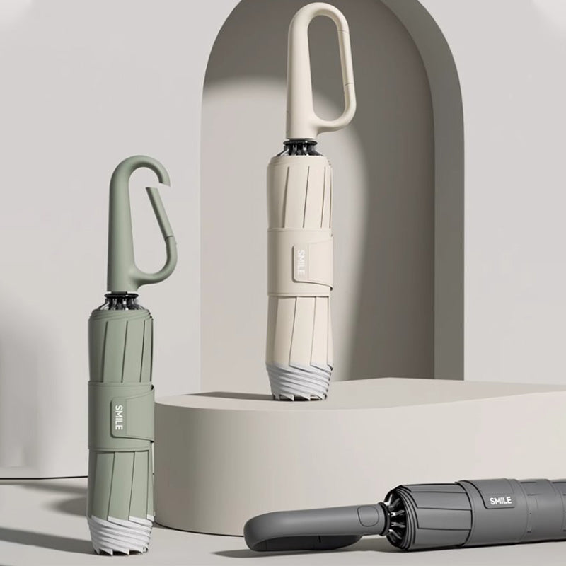 🌧️🌞50% Rabatt🌂Reflektierender Sicherheitsstreifen Ringschnalle Regenschirm