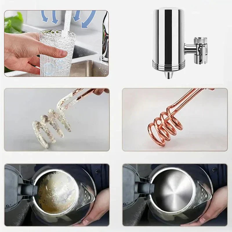 🔥 HOT SALE 50% OFF 🔥  Installationsfreier Edelstahl Haushalt Wasserhahn Wasserreiniger