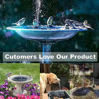 💎 -50% SOLAR-SPRINGBRUNNEN! 💎 4 Düsen, Kabellos & Schwebend für Garten, Teich & Vogelbad