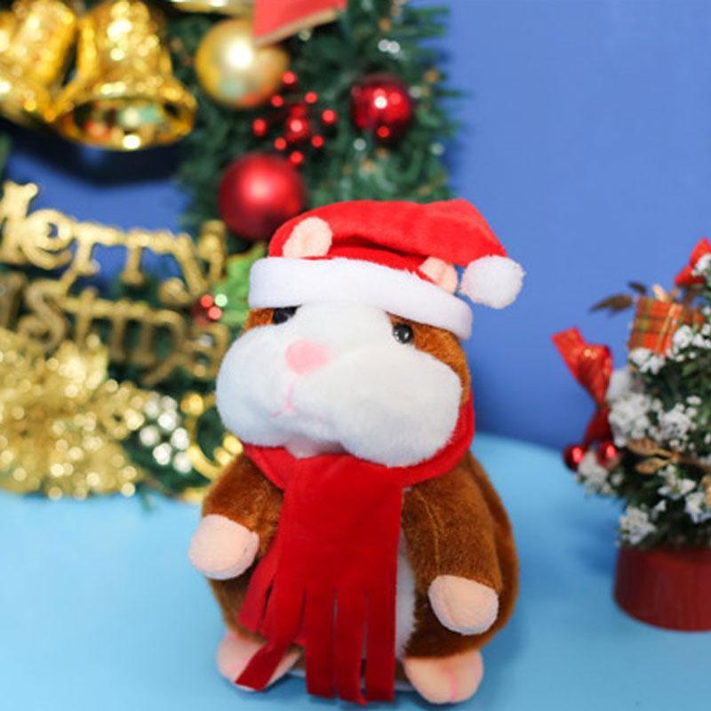 Sprechender Plüsch-Hamster – wiederholt alles, was man sagt, bewegt dabei automatisch den Kopf; ein Riesenspaß für Kinder und Erwachsene