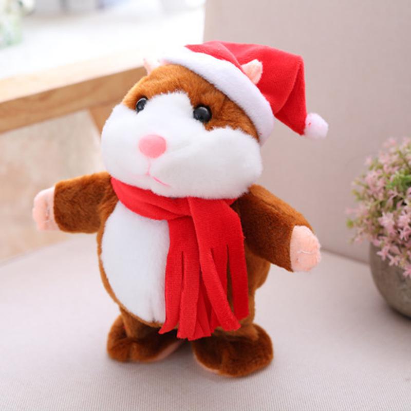 Sprechender Plüsch-Hamster – wiederholt alles, was man sagt, bewegt dabei automatisch den Kopf; ein Riesenspaß für Kinder und Erwachsene