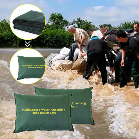 Multipurpose Water-Absorbing Flood Barrier Bags