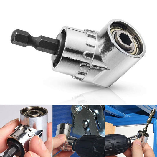 105° Winkelschrauber-Aufsatz 🛠️ mit Verlängerung und Bitsatz 💪 für Schraubendreher & Stecknuss-Adapter 😊