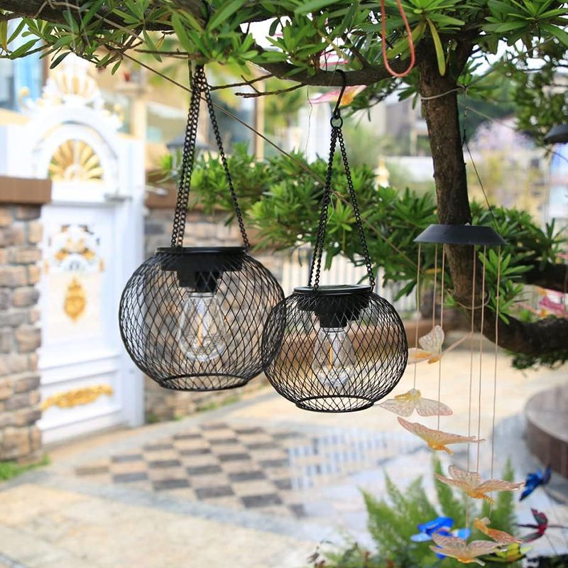 ✨Solar Hängelampe für Garten & Terrasse – Wetterfeste Metall-Laterne für Stimmungsvolle Außenbeleuchtung