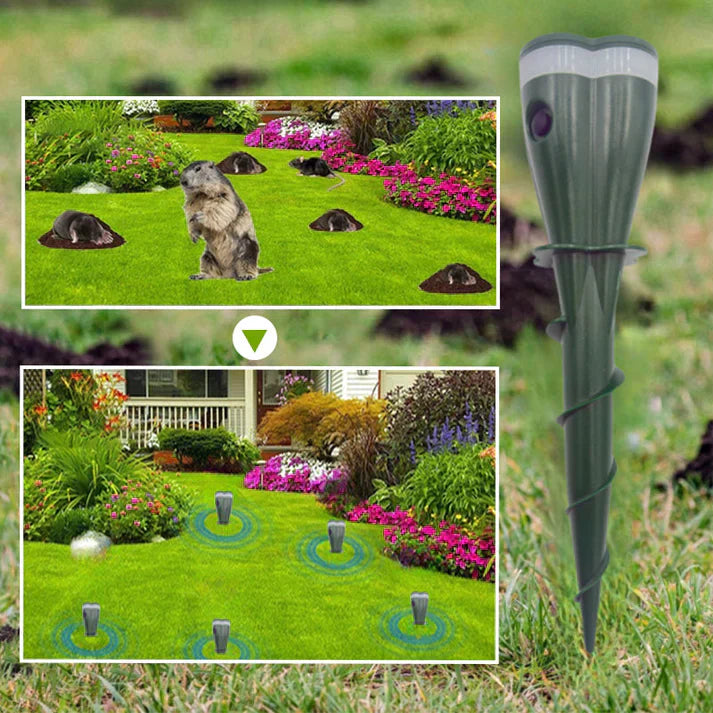 🌸 Hot Sale 50% Rabatt ☘️ Solarbetrieben wasserdicht Schraube Mole Abwehrmittel