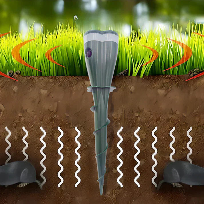 🌸 Hot Sale 50% Rabatt ☘️ Solarbetrieben wasserdicht Schraube Mole Abwehrmittel