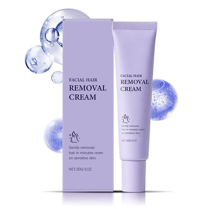 💜💜 Sanfte Gesichtshaarentfernung: 1+1 gratis Angebot! 💜💜 Schmerzfreie Creme für langanhaltend glatte Haut, ideal für empfindliche Haut.