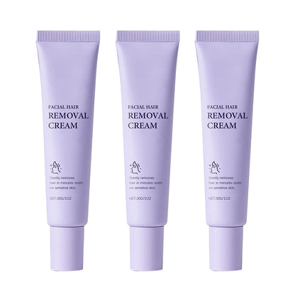 💜💜 Sanfte Gesichtshaarentfernung: 1+1 gratis Angebot! 💜💜 Schmerzfreie Creme für langanhaltend glatte Haut, ideal für empfindliche Haut.