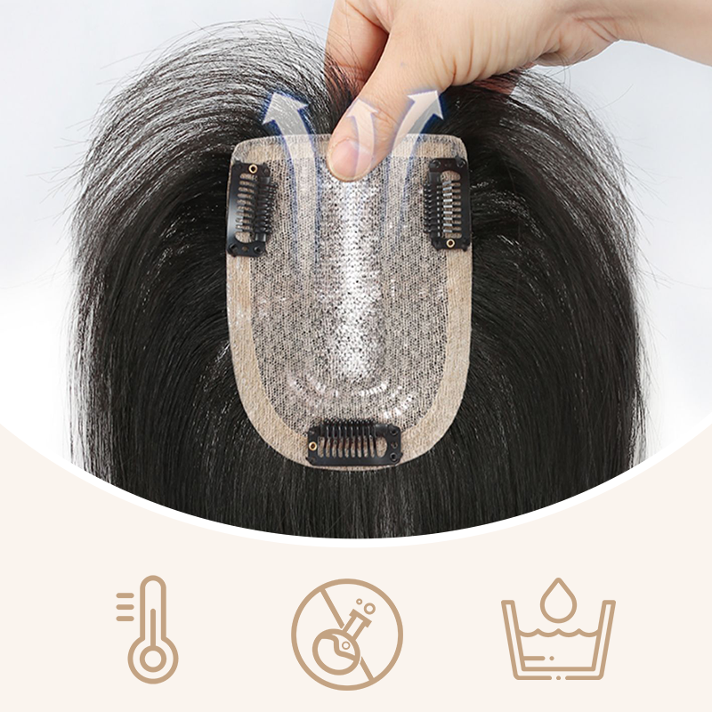 🍃Natürliche Clip-on-Teilpony-Haarteil