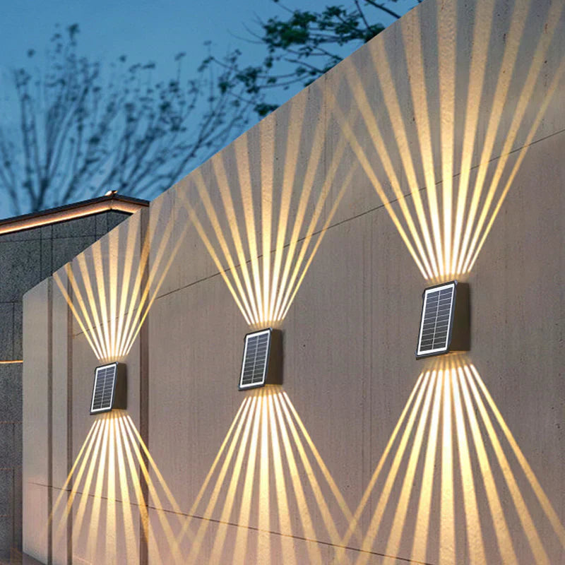 ✨Begrenzte Zeit 50% Rabatt! - Solar Wandleuchten Außenlicht Wasserdicht
