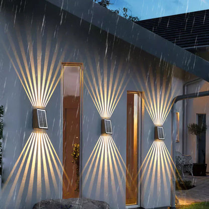 ✨Begrenzte Zeit 50% Rabatt! - Solar Wandleuchten Außenlicht Wasserdicht