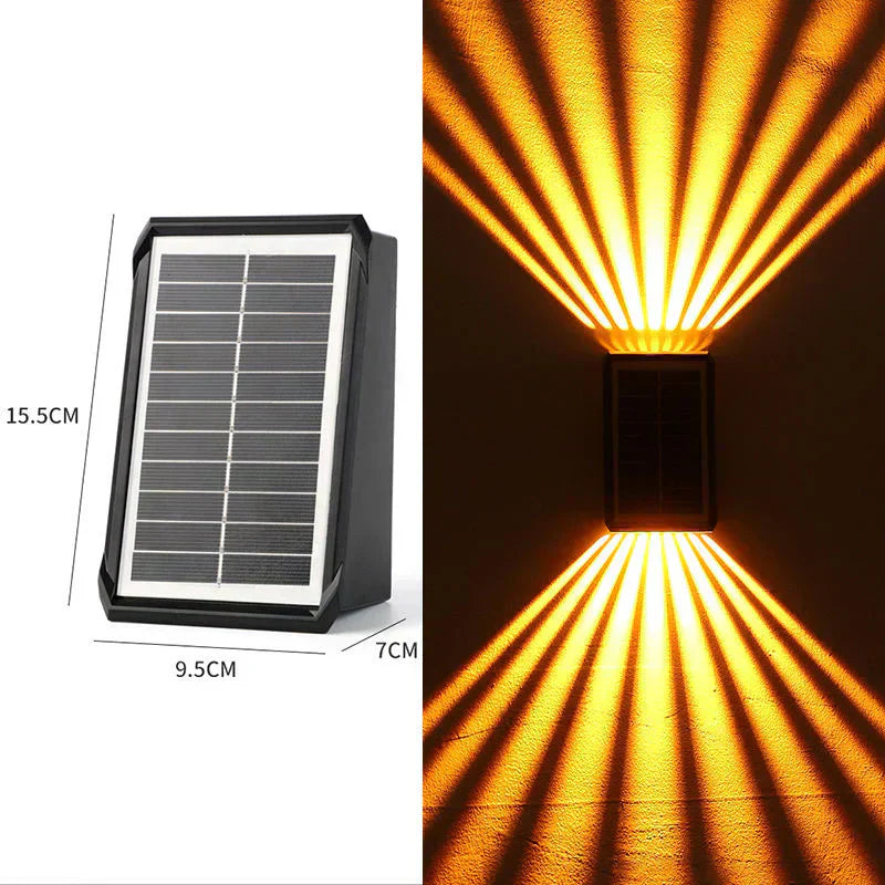 ✨Begrenzte Zeit 50% Rabatt! - Solar Wandleuchten Außenlicht Wasserdicht