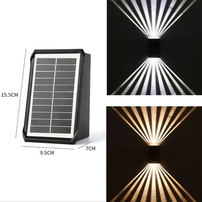✨Begrenzte Zeit 50% Rabatt! - Solar Wandleuchten Außenlicht Wasserdicht