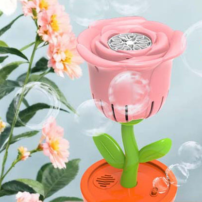 Sonnenblume Automatische Blase Maschine mit musikalischen Lichtern