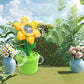 Sonnenblume Automatische Blase Maschine mit musikalischen Lichtern