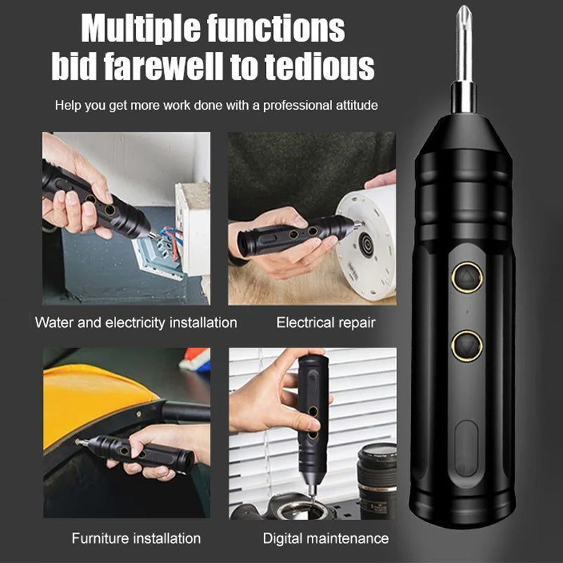 Tragbares elektrisches wiederaufladbares Schraubendreher Set