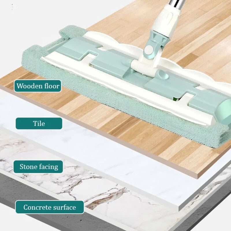 🔥 Sommer-Hit-Verkauf 🔥 Flachmopp mit Edelstahlgriff und wiederverwendbaren, waschbaren Mopp-Tüchern