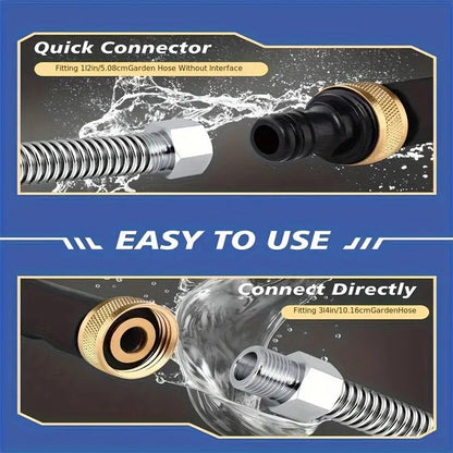 💦 LIMITIERTES ANGEBOT: 50% RABATT! 🚿 Hochdruckwasserpistole – 3 Austauschbare Düsen, Strapazierfähige Aluminiumlegierung & Leistungsstark ✨