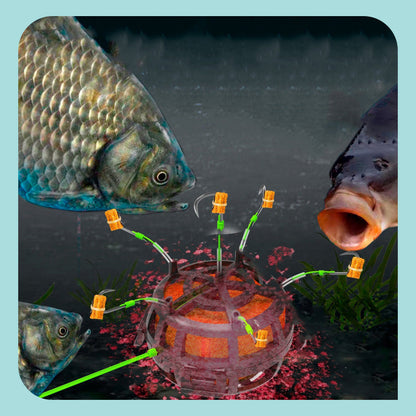 🔥🎣 360° Schwimmender Köderkäfig-Angelhaken – Effektiv & langlebig 🐟💥