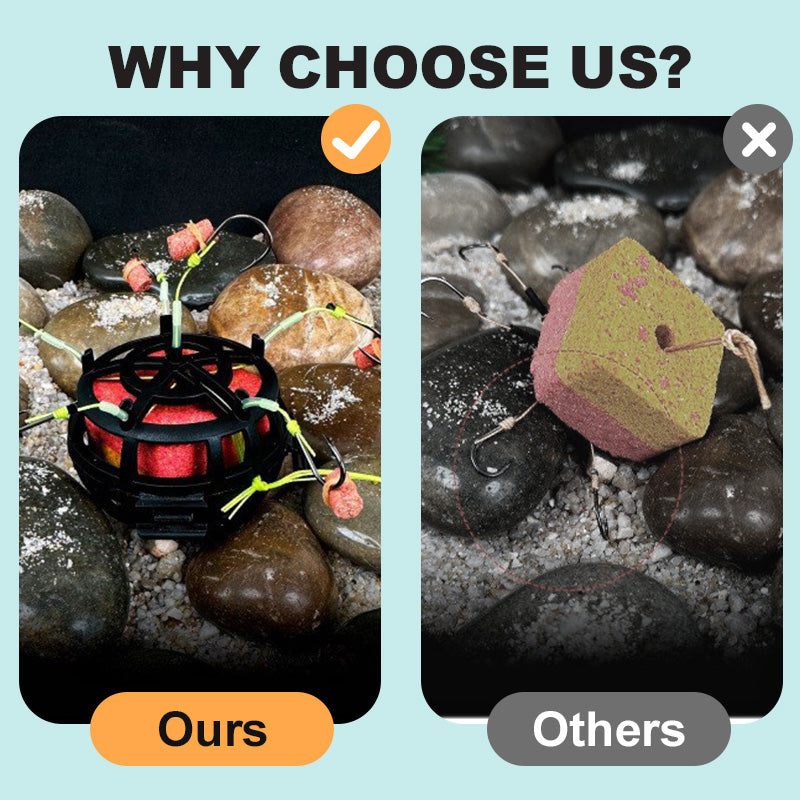 🔥🎣 360° Schwimmender Köderkäfig-Angelhaken – Effektiv & langlebig 🐟💥