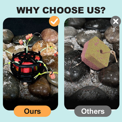 🔥🎣 360° Schwimmender Köderkäfig-Angelhaken – Effektiv & langlebig 🐟💥