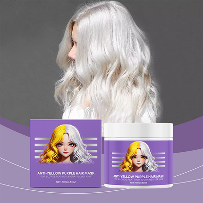 ⏳Begrenzte Zeit €9,99 💥Lila Maske gegen gelbes Haar 💜 Verabschieden Sie sich von roten Highlights! 💜