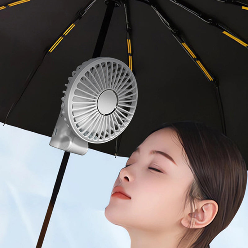 🌬️Tragbarer Mini-Ansteckventilator für Regenschirm – ☀️Sommeraktion: Jetzt 50 % RABATT! 🌂❄️ Bleib cool – überall & jederzeit!
