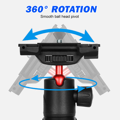 🔥2025 heißer Verkauf💥Tragbares 360° drehbares, flexibles Stativ für Telefon und Kamera