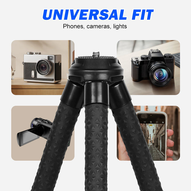 🔥2025 heißer Verkauf💥Tragbares 360° drehbares, flexibles Stativ für Telefon und Kamera