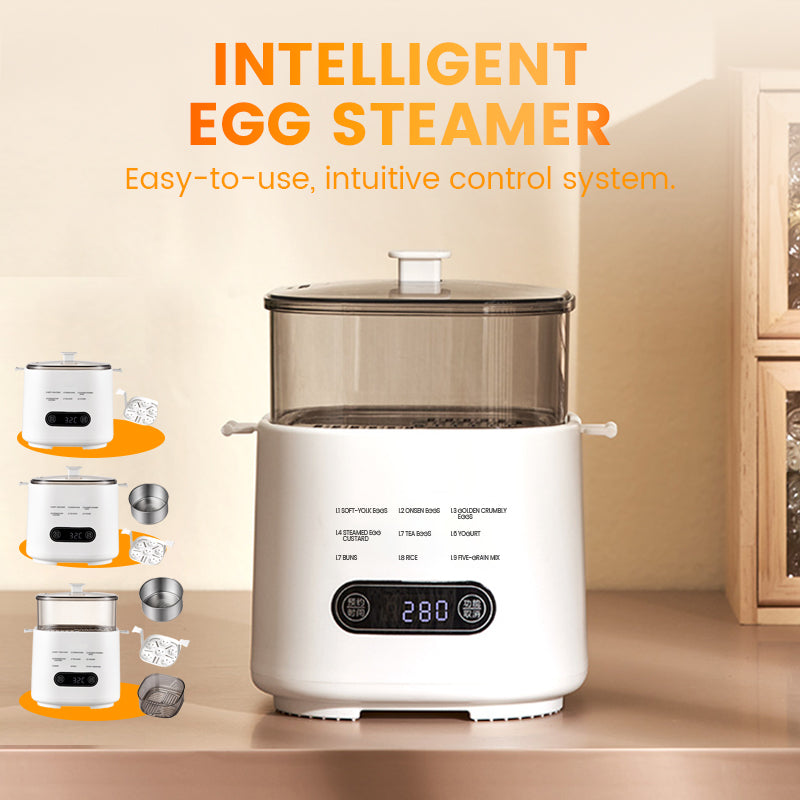 🎁Smart Mini-Eierkocher mit Touch-Panel – 6 Eier perfekt zubereitet | 55% Rabatt 🥚