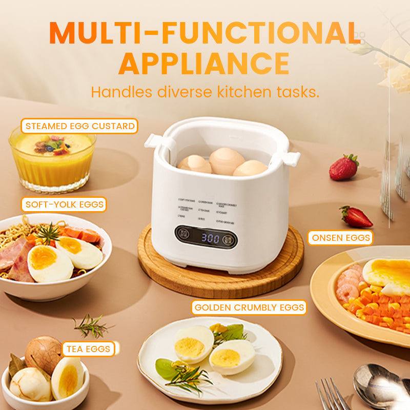 🎁Smart Mini-Eierkocher mit Touch-Panel – 6 Eier perfekt zubereitet | 55% Rabatt 🥚