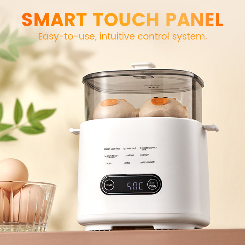 🎁Smart Mini-Eierkocher mit Touch-Panel – 6 Eier perfekt zubereitet | 55% Rabatt 🥚