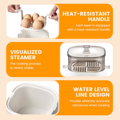 🎁Smart Mini-Eierkocher mit Touch-Panel – 6 Eier perfekt zubereitet | 55% Rabatt 🥚