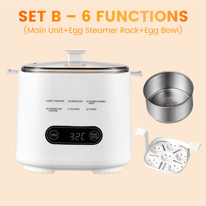 🎁Smart Mini-Eierkocher mit Touch-Panel – 6 Eier perfekt zubereitet | 55% Rabatt 🥚