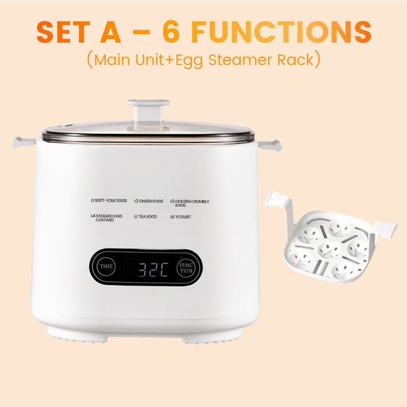 🎁Smart Mini-Eierkocher mit Touch-Panel – 6 Eier perfekt zubereitet | 55% Rabatt 🥚
