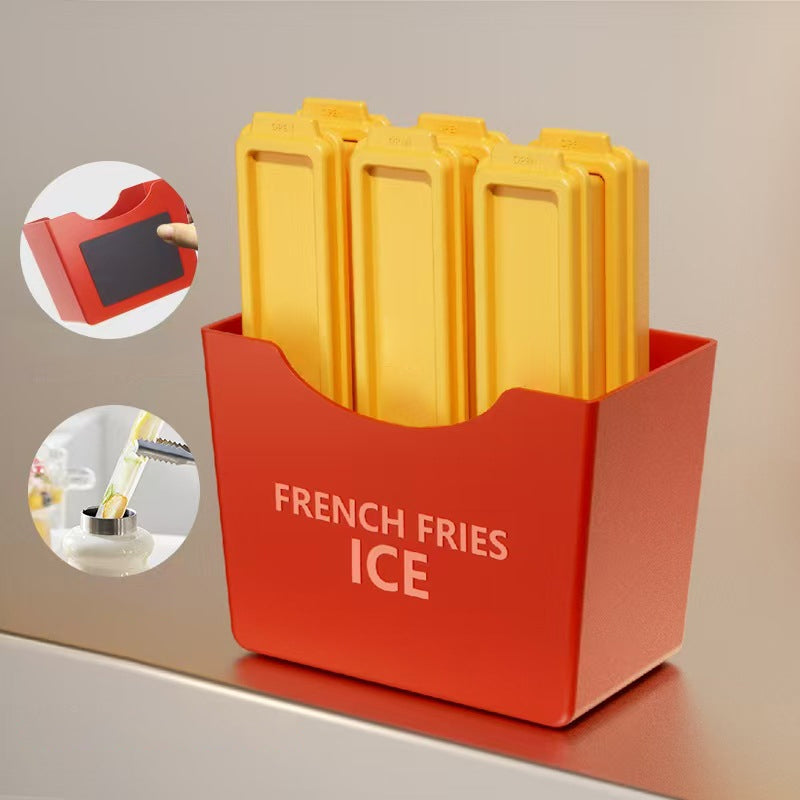 🔥🔥Lustiges DIY-Eiswürfel-Set aus lebensmittelechtem Material in Pommes-Frites-Form