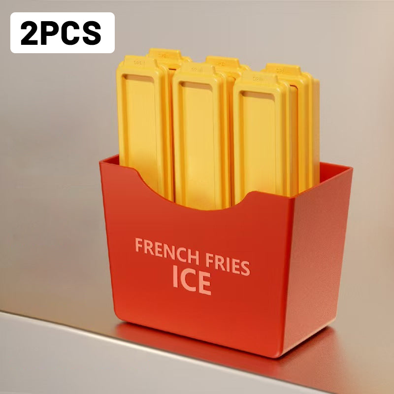 🔥🔥Lustiges DIY-Eiswürfel-Set aus lebensmittelechtem Material in Pommes-Frites-Form