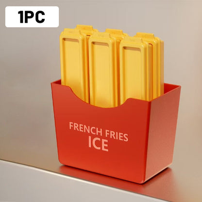 🔥🔥Lustiges DIY-Eiswürfel-Set aus lebensmittelechtem Material in Pommes-Frites-Form