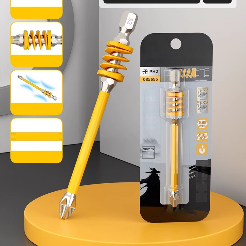 🧲 Kein Abrutschen mehr! Magnetischer Kreuzschlitz-Bit mit Federunterstützung 🔩