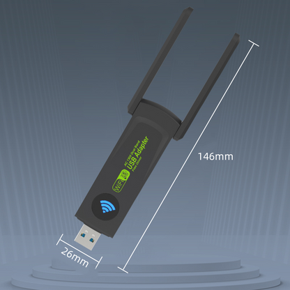 1300 Mbit/s USB-WLAN-Dualband-Netzwerkadapter für PC
