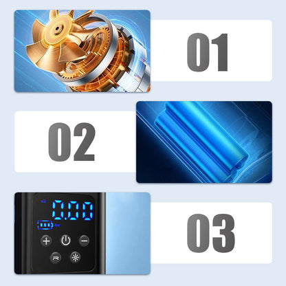 🔌 Elektrische Auto-Digitalpumpe mit LCD 💨