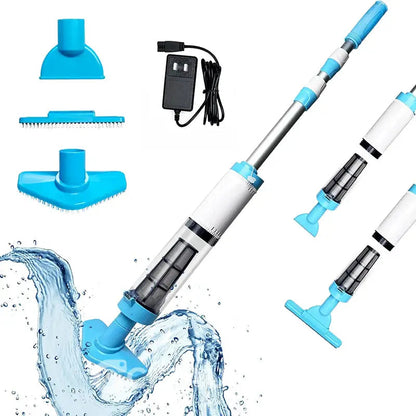 ✨3-in-1 Kabelloser Poolstaubsauger – Leicht, leise & effizient für kristallklares Wasser ✨