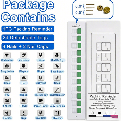 Tragbare wiederverwendbare Verpackungserinnerung