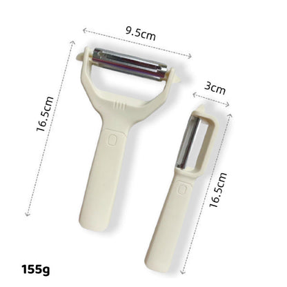 2-in-1-Doppelkopf-Schäler und -Reibe